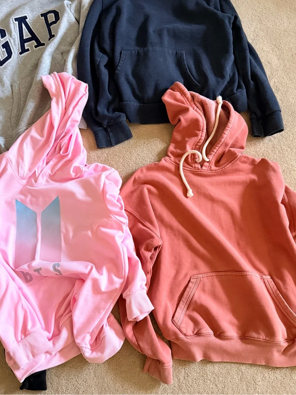 Bundle of girls hoodies sweatshirts size large